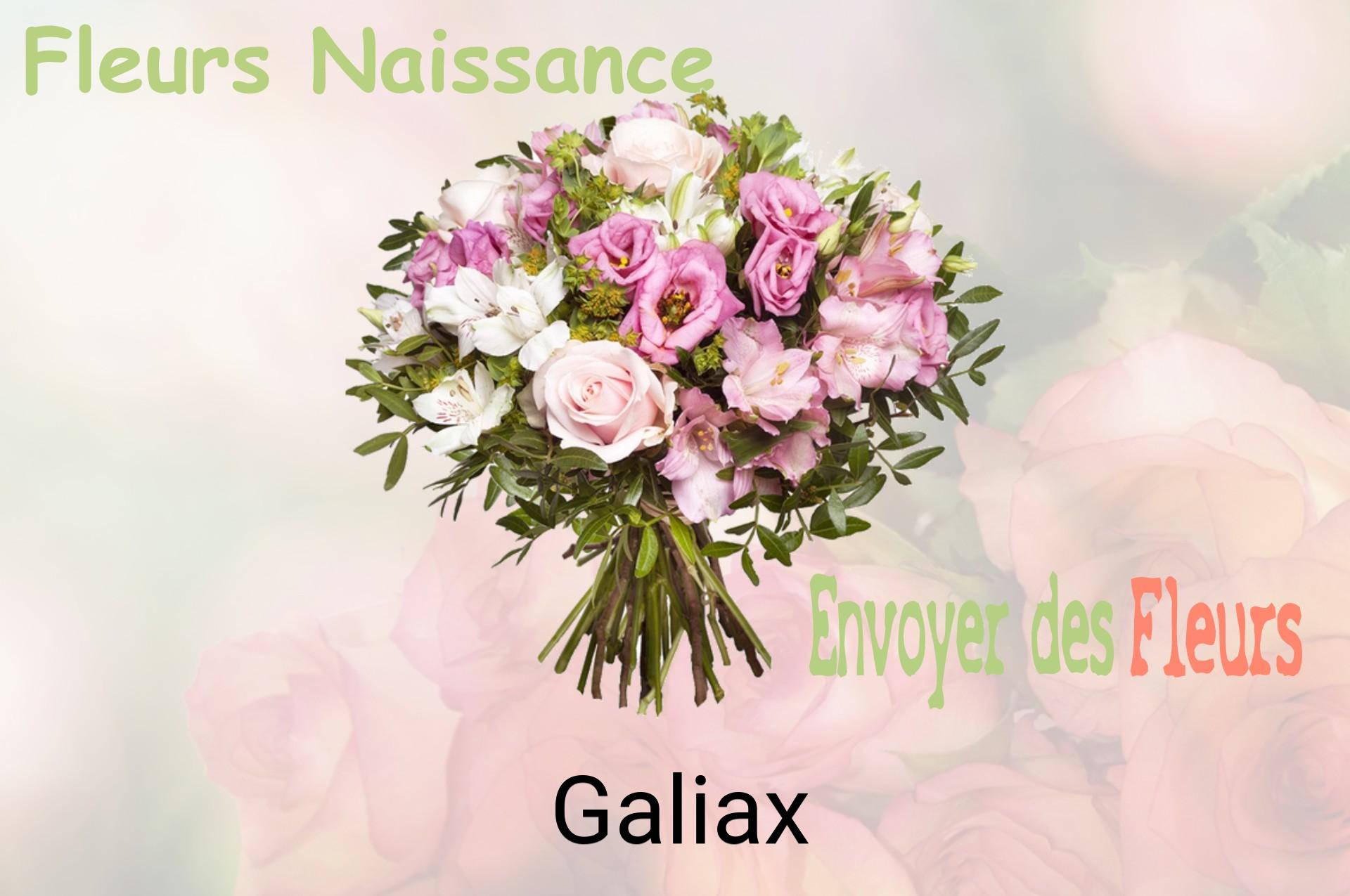 Bouquet de fleurs de naissance livré à Galiax